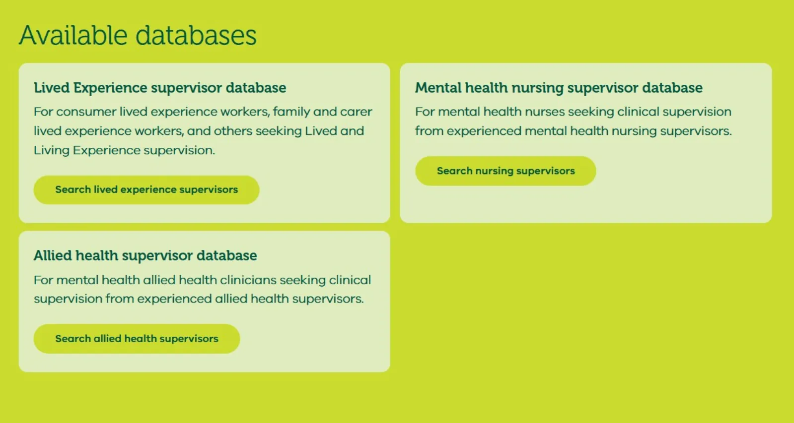 supervison-databases